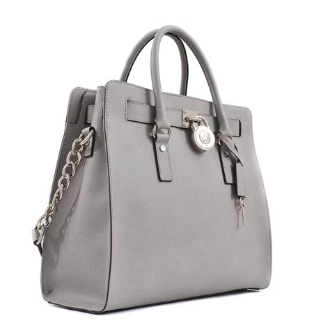 hamilton bag michael kors gray beige|Michael Kors Hamilton bag discount.